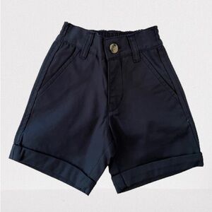 Ruffle Butts Navy Little Boys Shorts 6-12m NWT